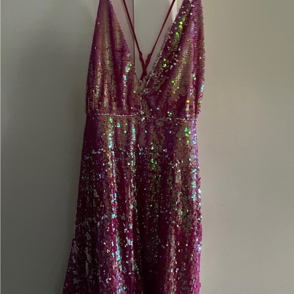 Southern Fried Chics Pink Sequin Barbie Dress
